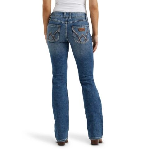 Wrangler Women's Retro Mae Mid Rise Jean in Deadwood