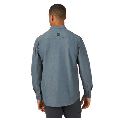 Wrangler Men's Outdoor Mix Material Long Sleeve Shirt