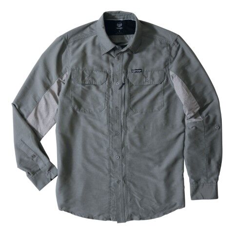 Wrangler Men's Outdoor Mix Material Long Sleeve Shirt