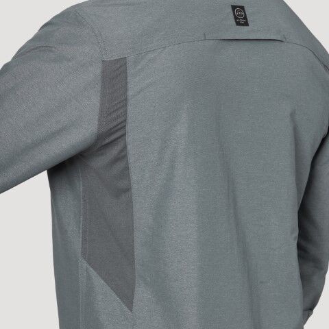 Wrangler Men's Outdoor Mix Material Long Sleeve Shirt