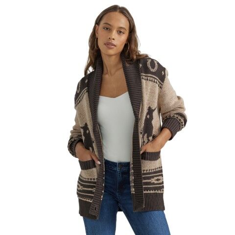 Wrangler Women's Retro Western Vintage Cardigan