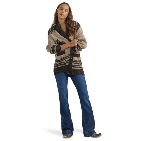 Wrangler Women's Retro Western Vintage Cardigan