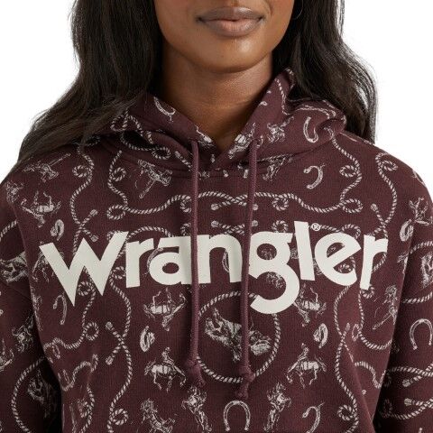Wrangler Women's Retro Punchy Cinched Hoodie