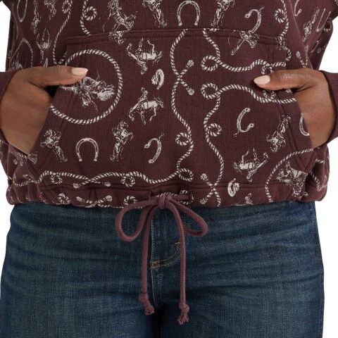 Wrangler Women's Retro Punchy Cinched Hoodie