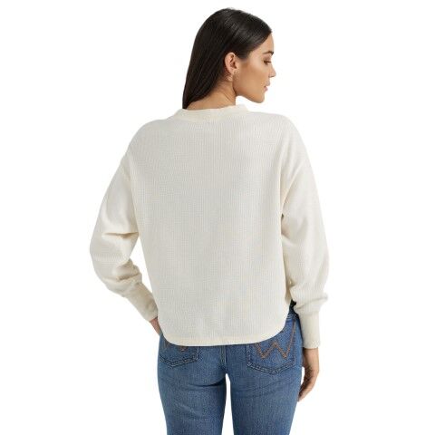 Wrangler Women's Retro Western Vintage Long Sleeve Thermal Shirt