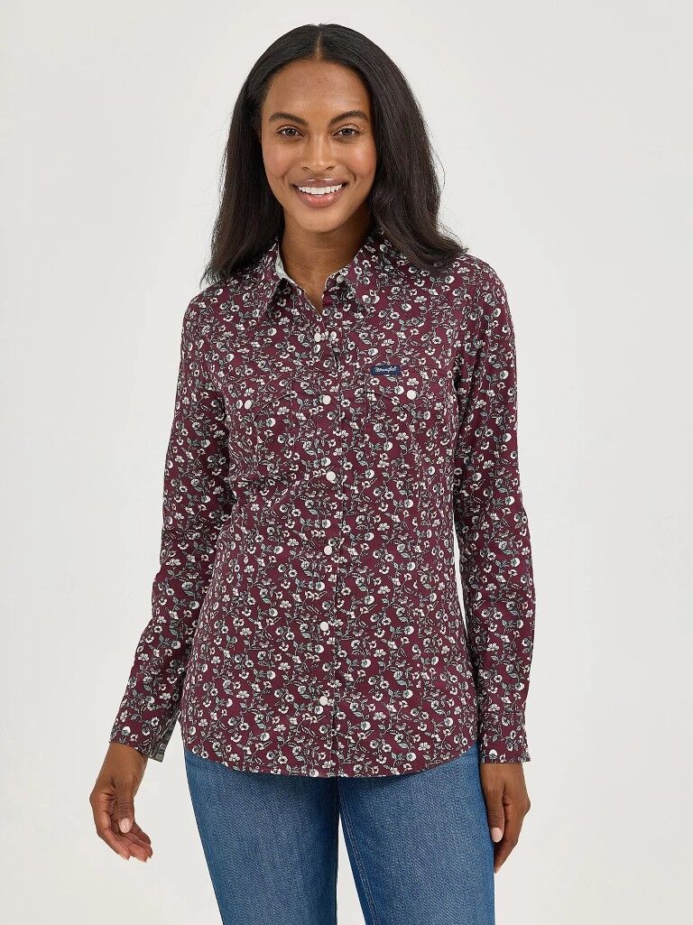 Wrangler Women's All Occasion Western Snap Shirt
