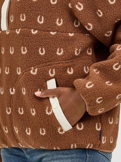 Wrangler Women's Retro Half Snap Sherpa Pullover