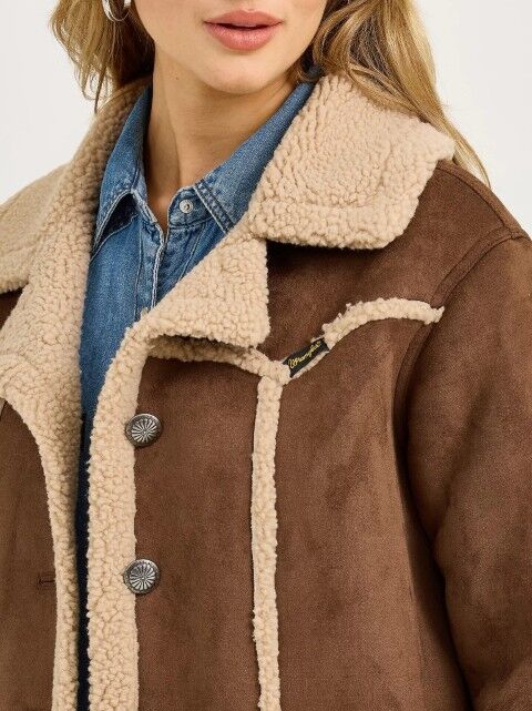 Wrangler Women's Faux Shearling Barn Coat