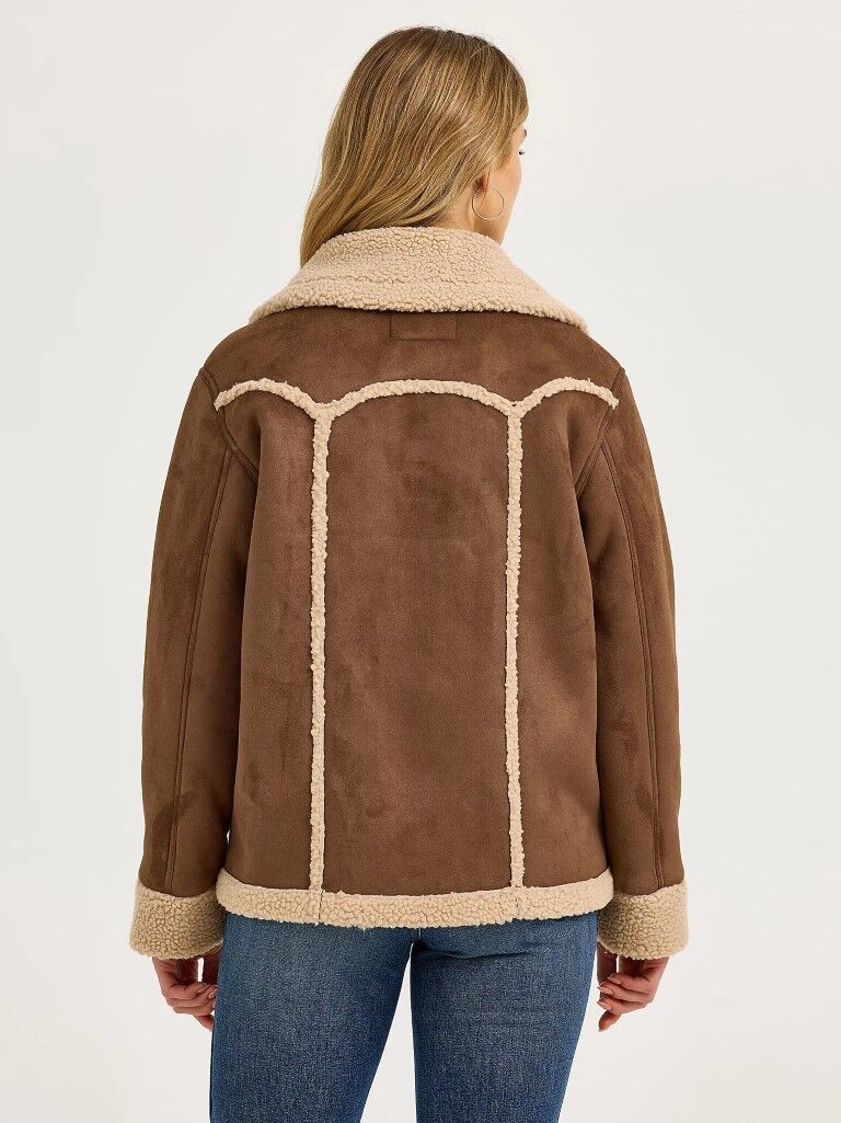 Wrangler Women's Faux Shearling Barn Coat