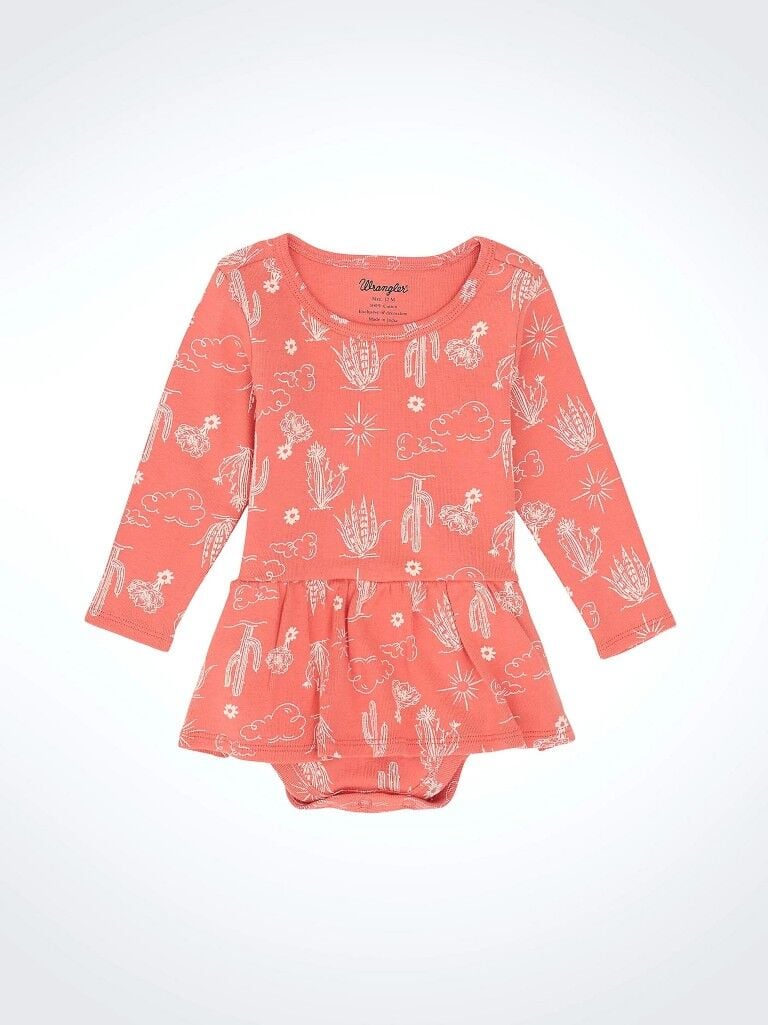 Wrangler Infant Girl's Desert Icons Skirted Bodysuit
