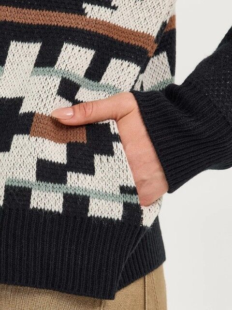 Wrangler Women's Southwestern Full Zip Cardigan Sweater