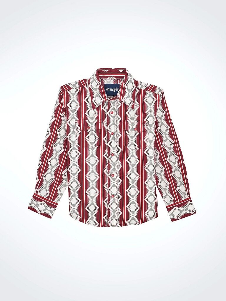 Wrangler Infant Boy's Long Sleeve Western Snap Bodysuit