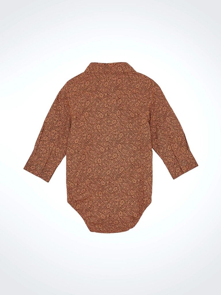 Wrangler Infant Boy's Long Sleeve Western Snap Bodysuit