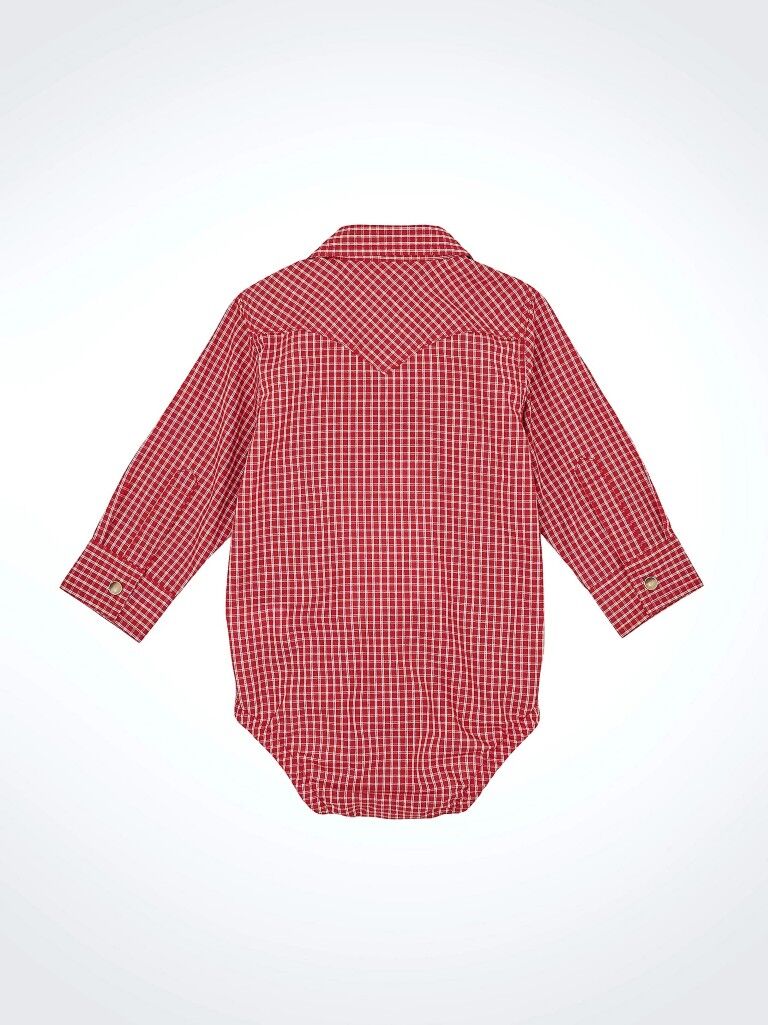 Wrangler Infant Boy's Long Sleeve Western Snap Bodysuit