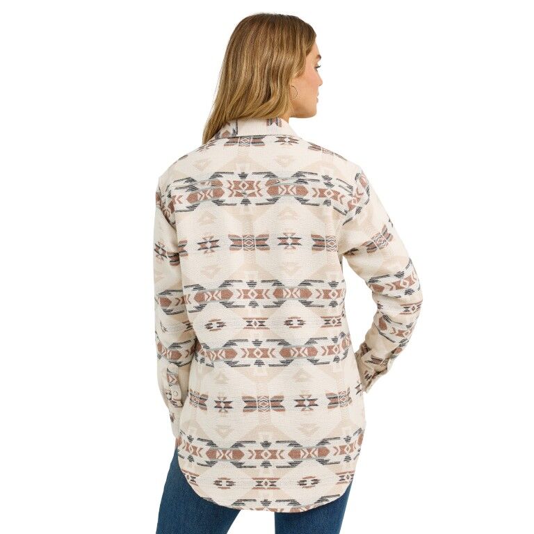 Wrangler Women's Retro Punchy Unlined Boyfriend Shacket