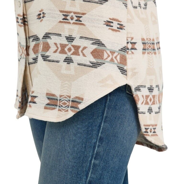 Wrangler Women's Retro Punchy Unlined Boyfriend Shacket