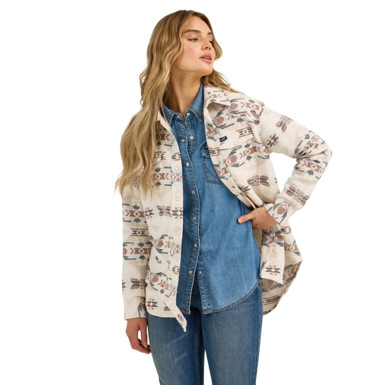 Wrangler Women's Retro Punchy Unlined Boyfriend Shacket