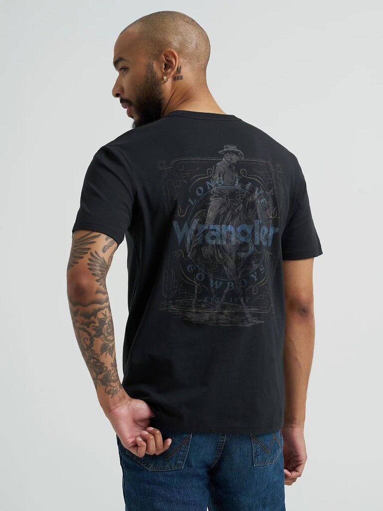 Wrangler Men's Cowboy Back Graphic T-Shirt