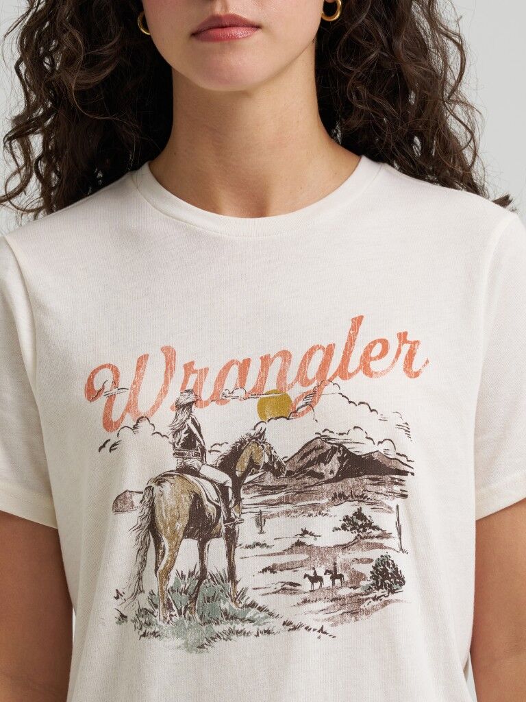 Wrangler Women's Western Graphic Regular Fit T-Shirt
