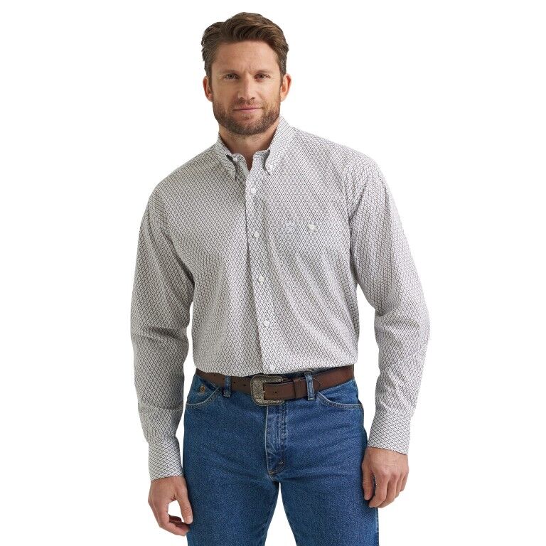 Wrangler Men's George Strait Collection One Pocket Long Sleeve Shirt