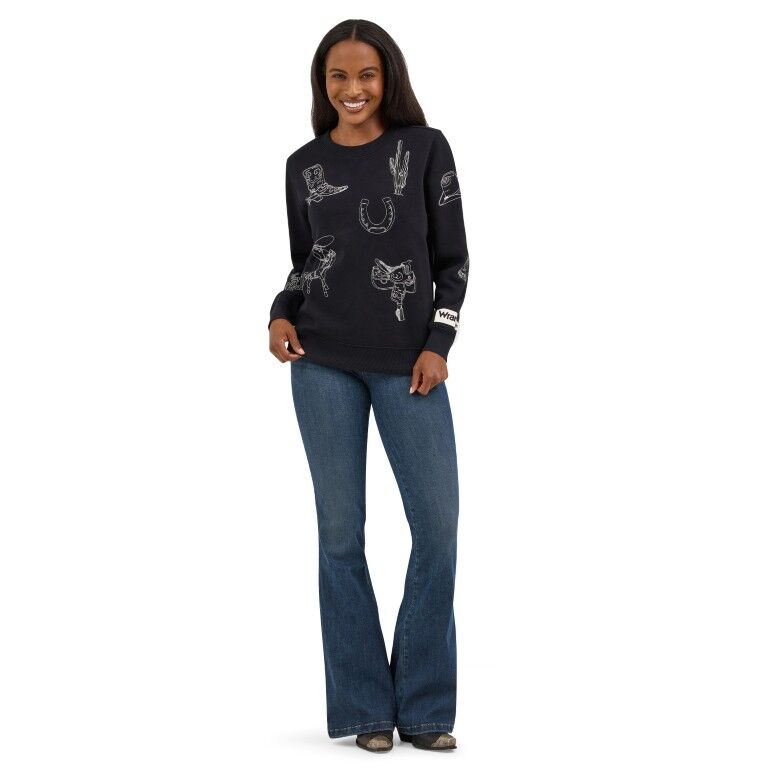 Wrangler Women's Icons Pullover Sweatshirt