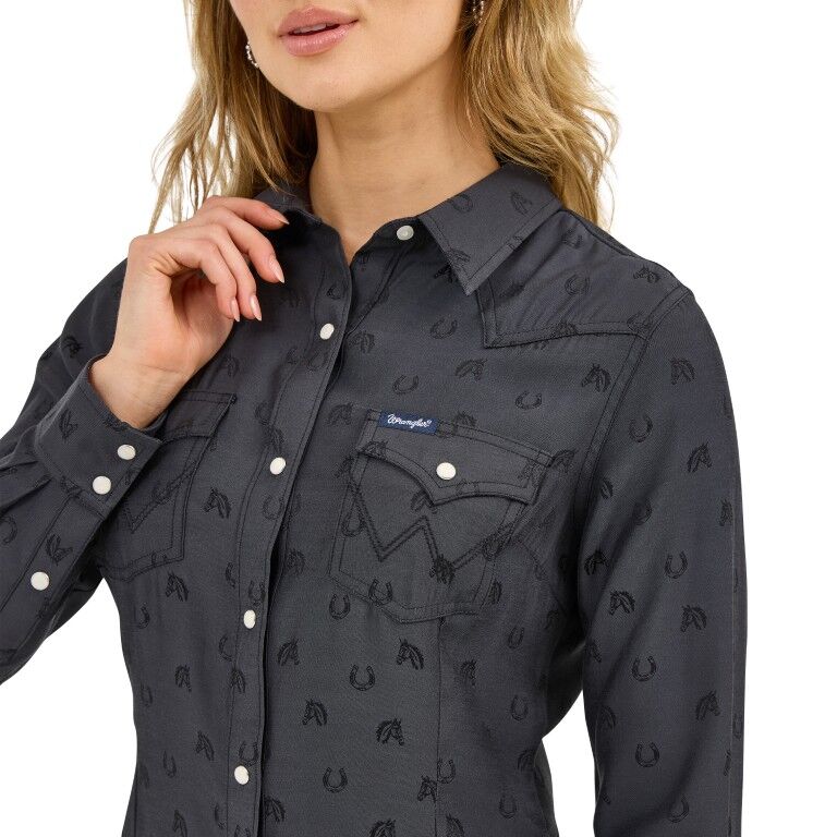 Wrangler Women's All Occasion Western Snap Shirt