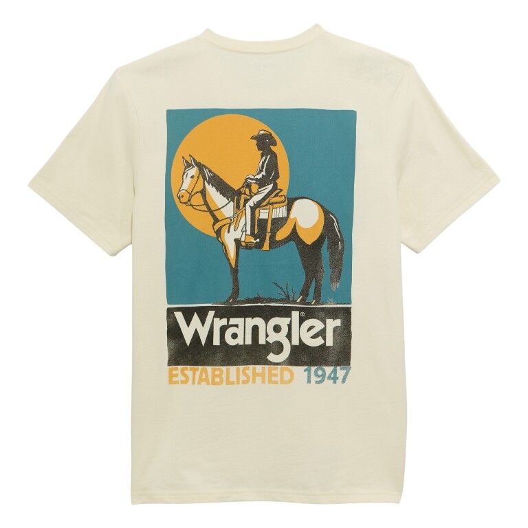 Wrangler Men's Regular Fit Graphic Short Sleeve Pocket T-Shirt