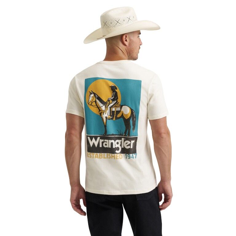 Wrangler Men's Regular Fit Graphic Short Sleeve Pocket T-Shirt
