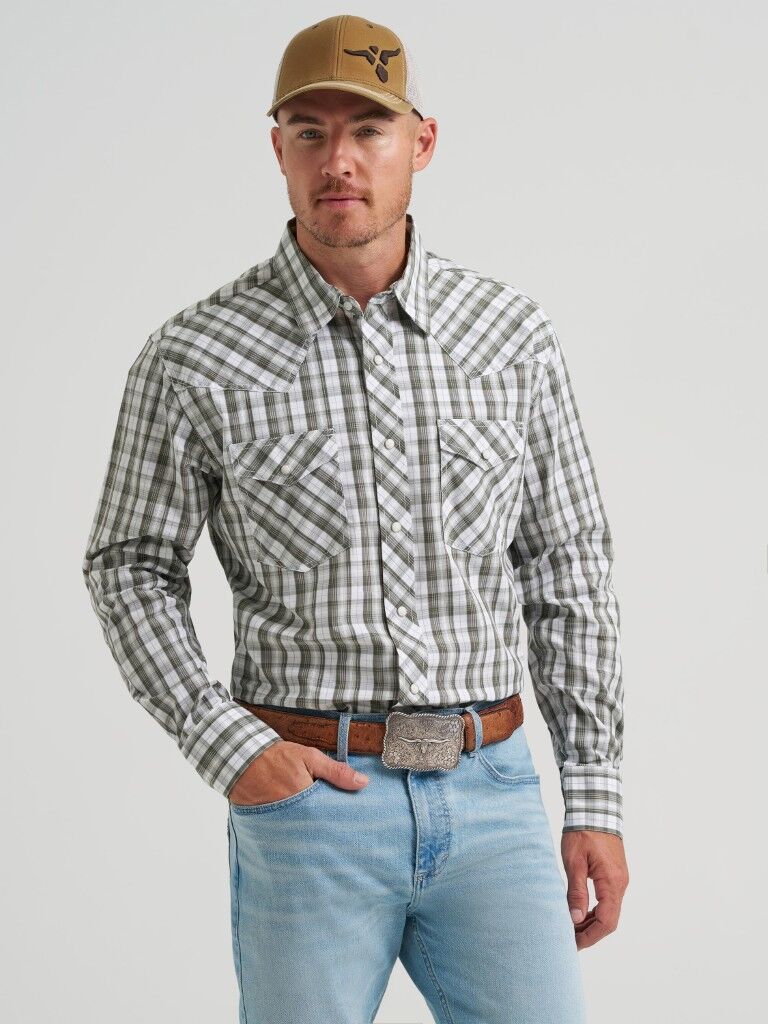 Wrangler Men's 20X Competition Advanced Comfort Classic Fit Long Sleeve Shirt