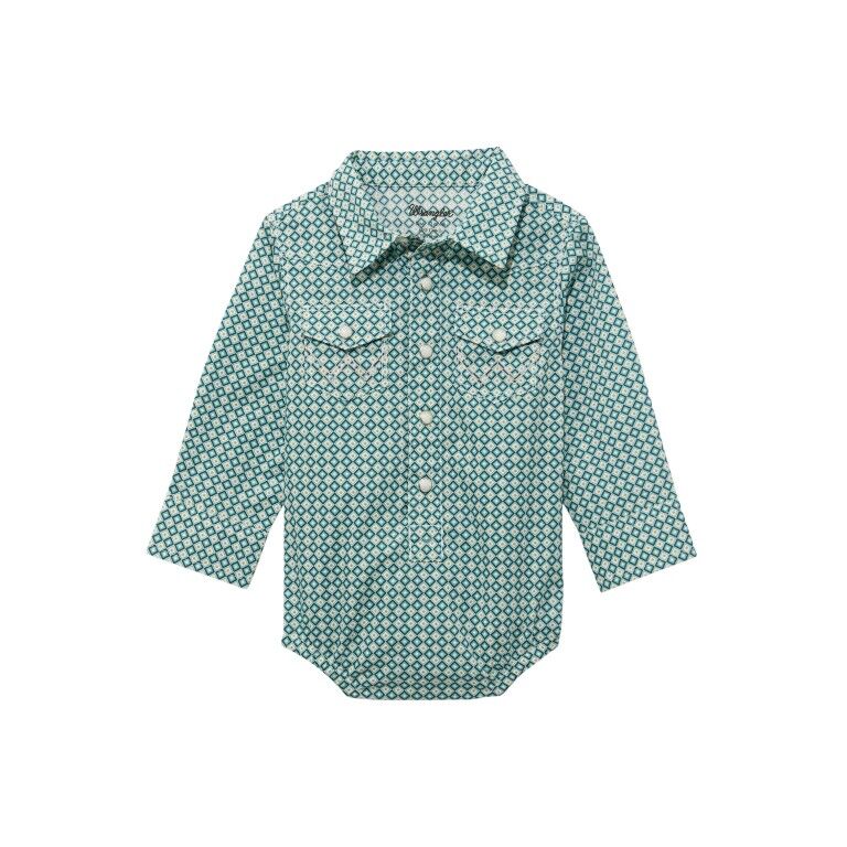 Wrangler Boy's Long Sleeve Bodysuit