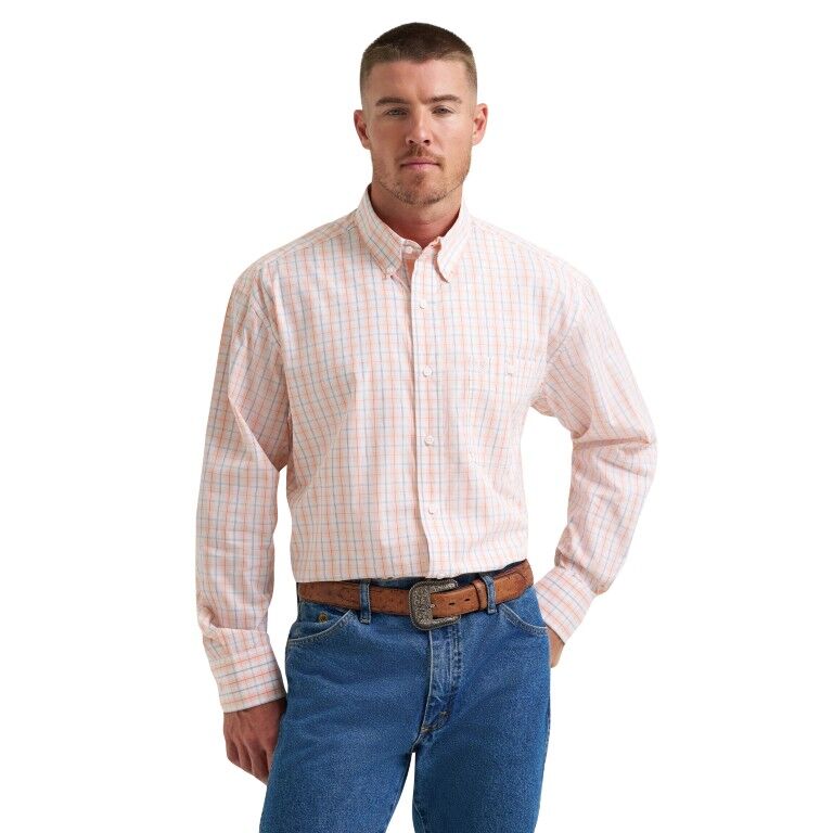 Wrangler Men's George Strait Collection One Pocket Long Sleeve Shirt
