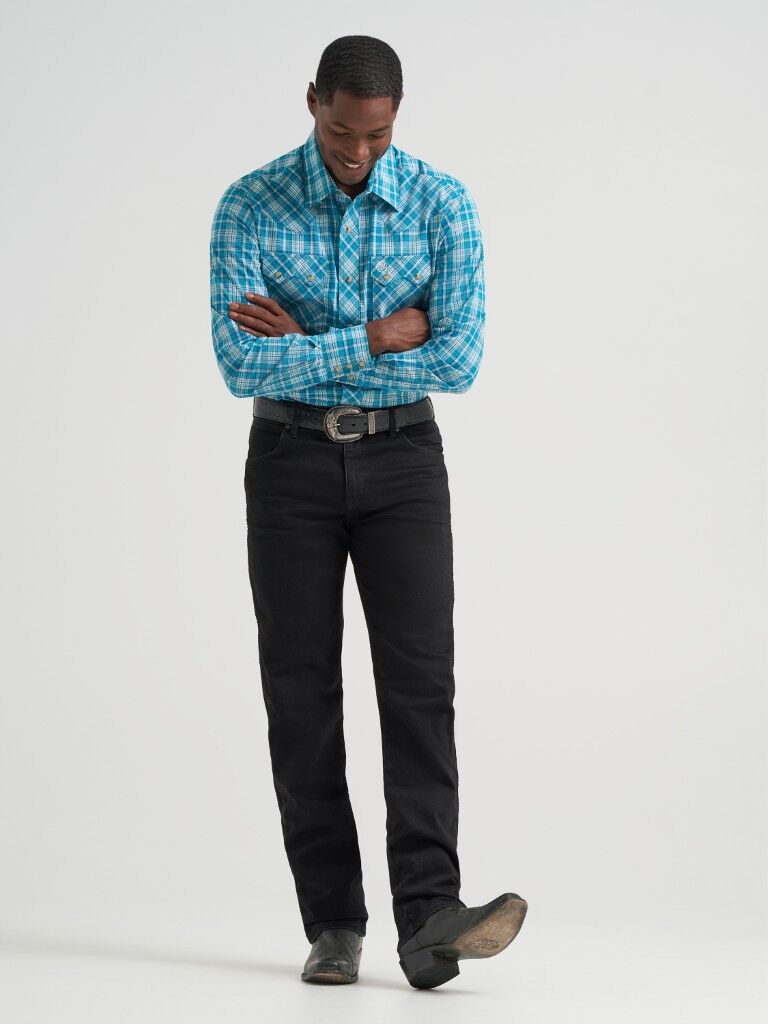 Wrangler Men's Retro Modern Fit Long Sleeve Shirt