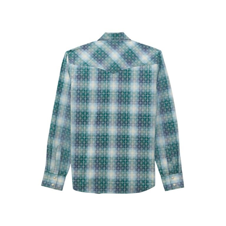 Wrangler Men's Retro Premium Modern Fit Long Sleeve Snap Shirt