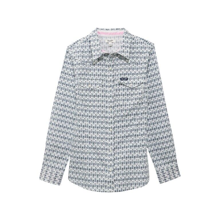 Wrangler Women's Retro Western Dress Snap Shirt