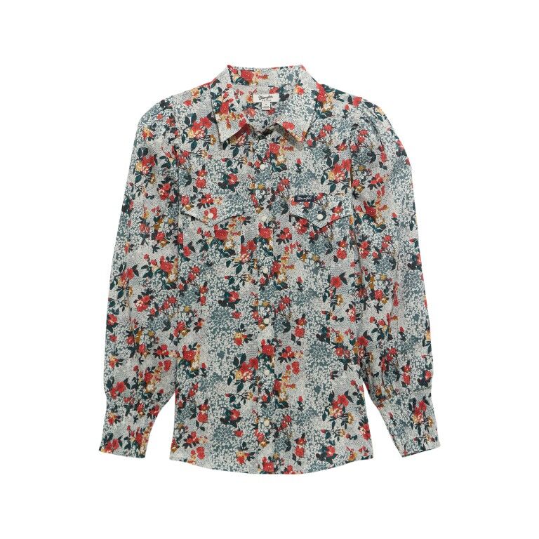 Wrangler Women's Retro Vintage Western Slim Blouse