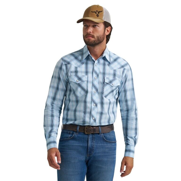 Wrangler Men's 20X Competition Advanced Comfort Classic Fit Long Sleeve Shirt