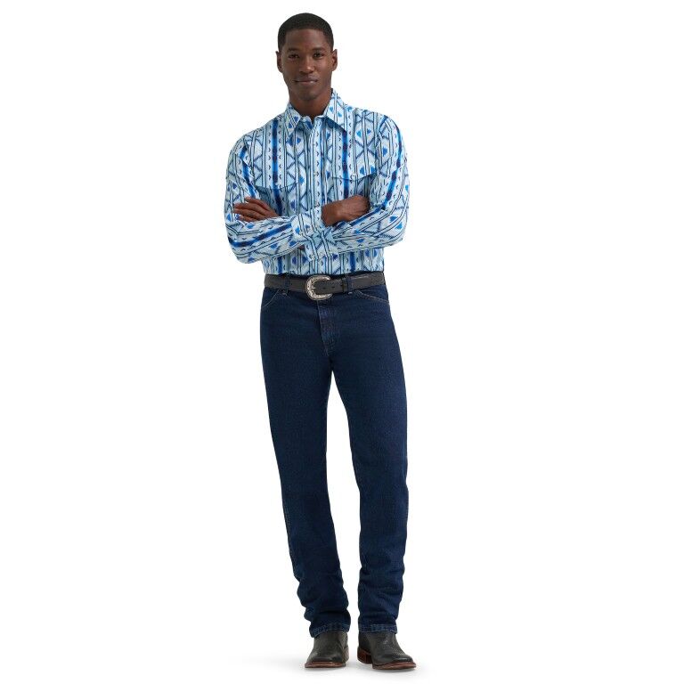 Wrangler Men's Classic Fit Long Sleeve Western Dress Shirt
