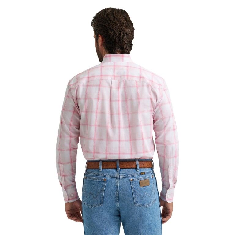 Wrangler Men's Bucking Cancer Long Sleeve Shirt