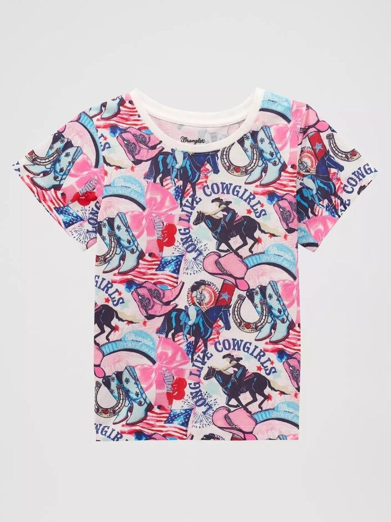 Wrangler Girl's Collage Graphic T-Shirt