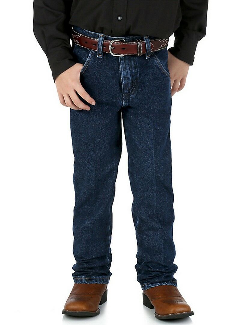 Wrangler Boys Cowboy Cut Pro Rodeo Jeans in Dark Indigo