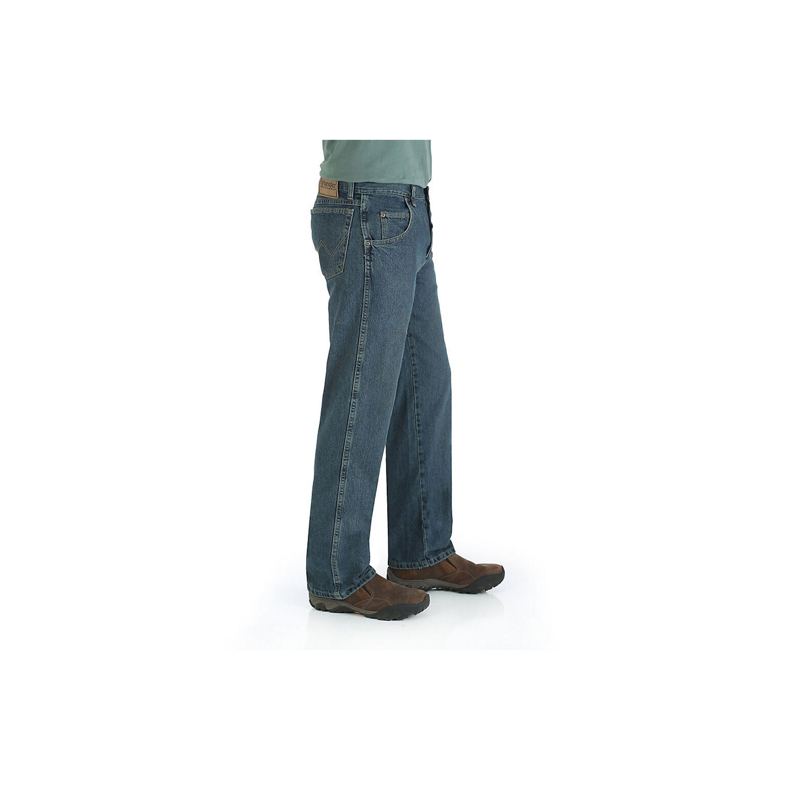 Wrangler Men's Rugged Wear Relaxed Fit Mid Rise Jean Pants