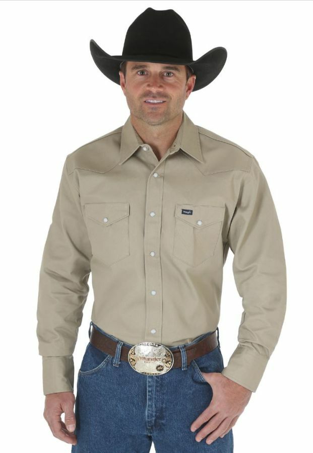 Wrangler Men's Cowboy Cut Long Sleeve Western Snap Shirt
