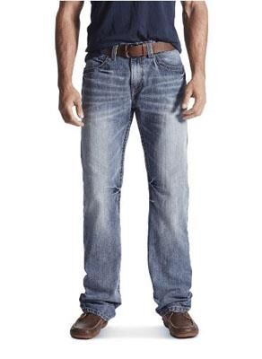 Ariat Men's M4 Low Rise Coltrane Boot Cut Jean in Durango