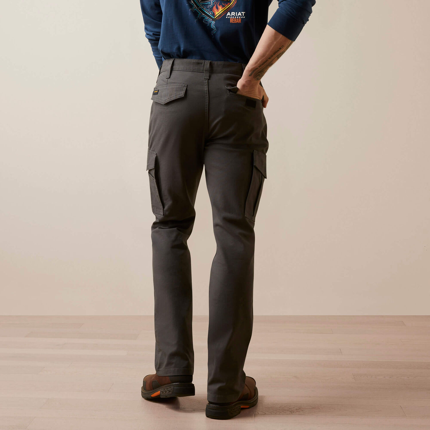 Ariat Men's Rebar M4 Relaxed Made Tough Cargo Straight Pant 