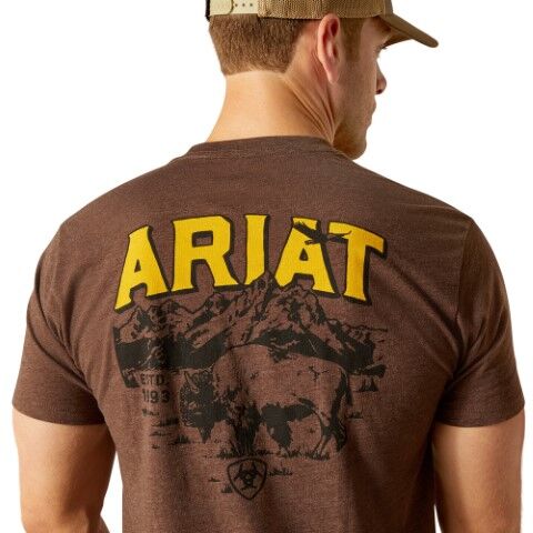 Ariat Men's Ariat Bison Sketch Shield T-Shirt