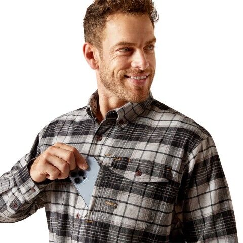 Ariat Men's Rebar Flannel DuraStretch Work Shirt