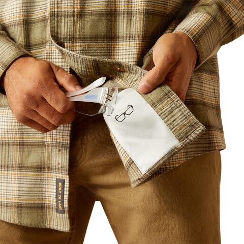 Ariat Men's Rebar Flannel DuraStretch Work Shirt