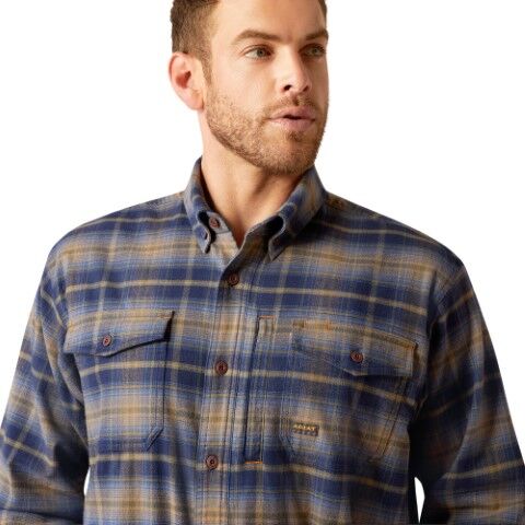 Ariat Men's Rebar Flannel DuraStretch Work Shirt
