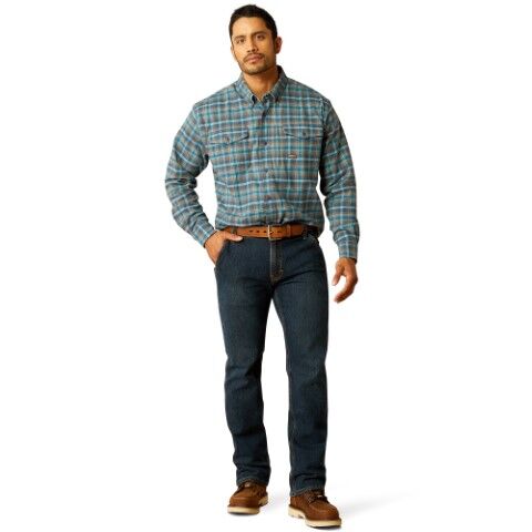 Ariat Men's Rebar Flannel Durastretch Work Shirt