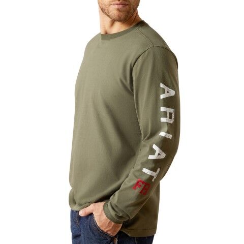 Ariat Men's FR Roughneck Skull Logo T-Shirt